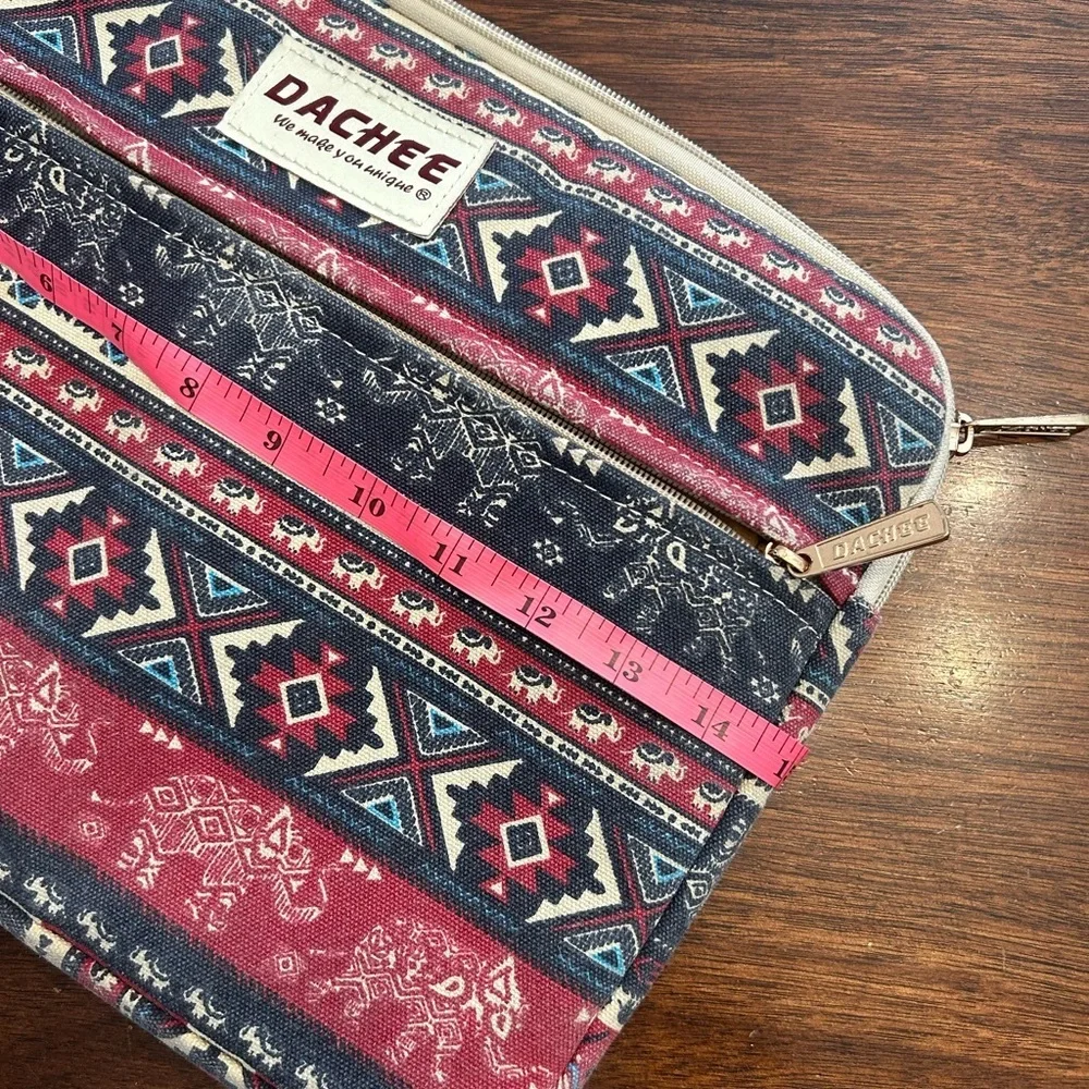 Red and Blue Patterned Laptop Sleeve